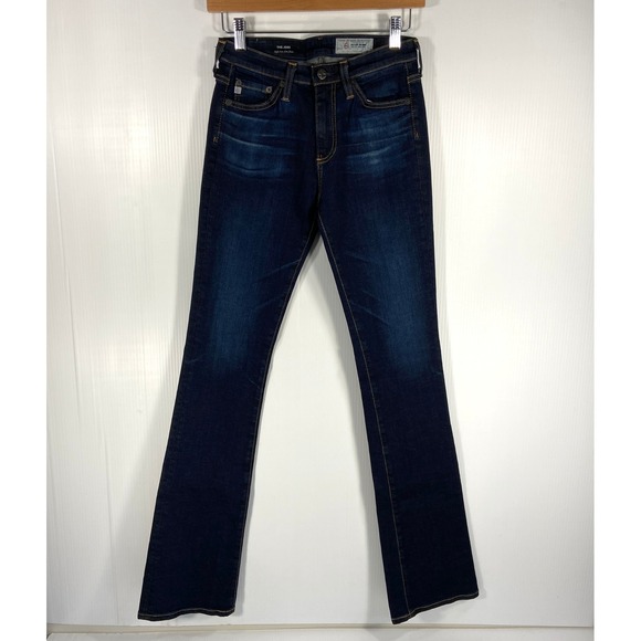 Ag Adriano Goldschmied Denim - Adriano Goldschmied The Jodi High Rise Slim Flare Dark Blue Denim Jeans Women 25